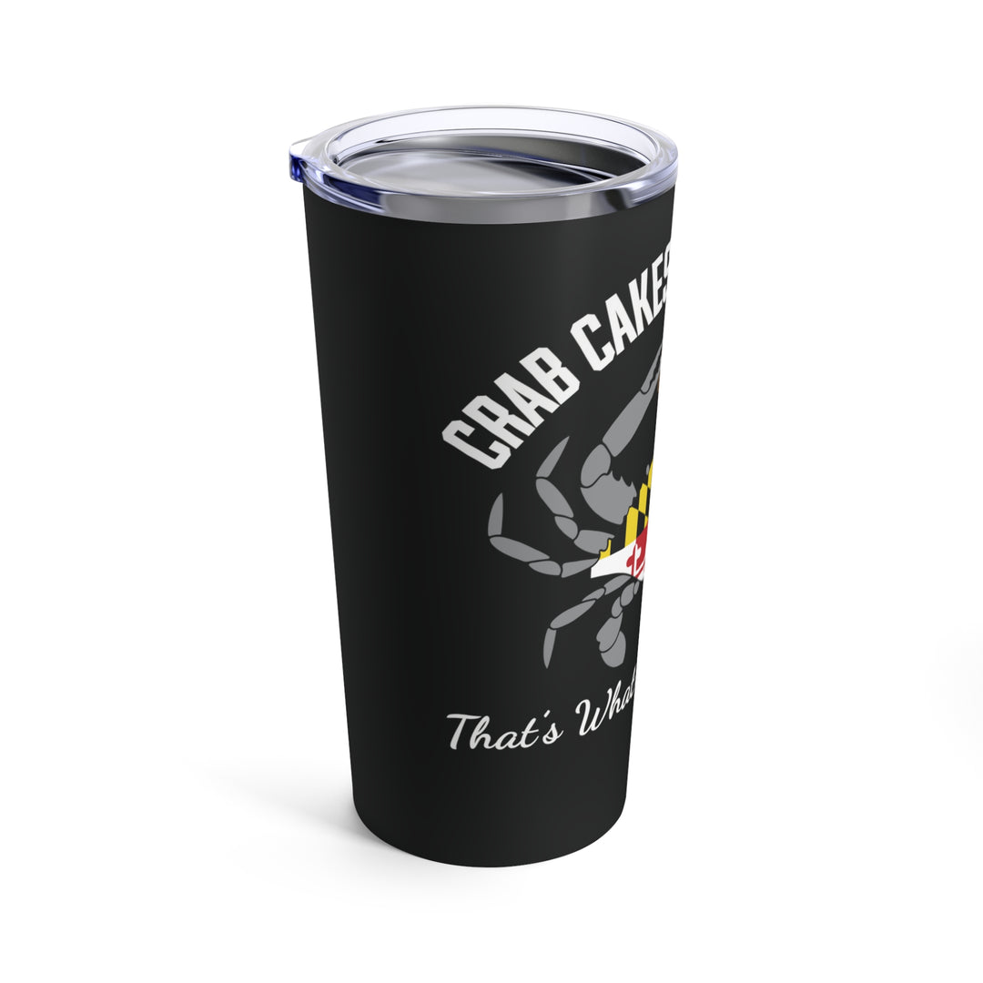 Crabcakes and Football Tumbler 20oz