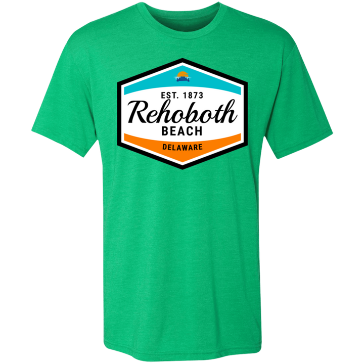 Rehoboth Beach Badge Tri-Blend Tee