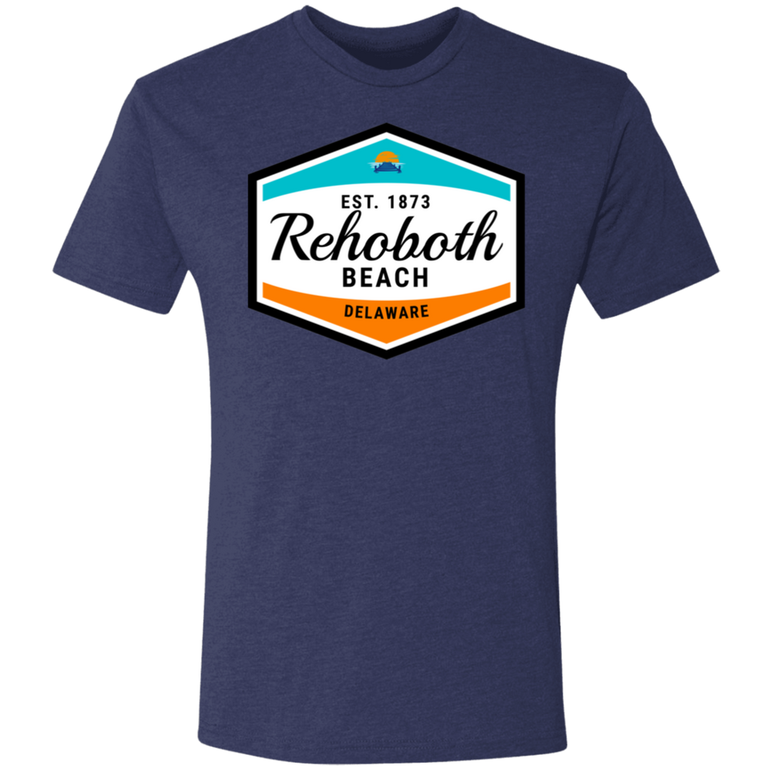 Rehoboth Beach Badge Tri-Blend Tee