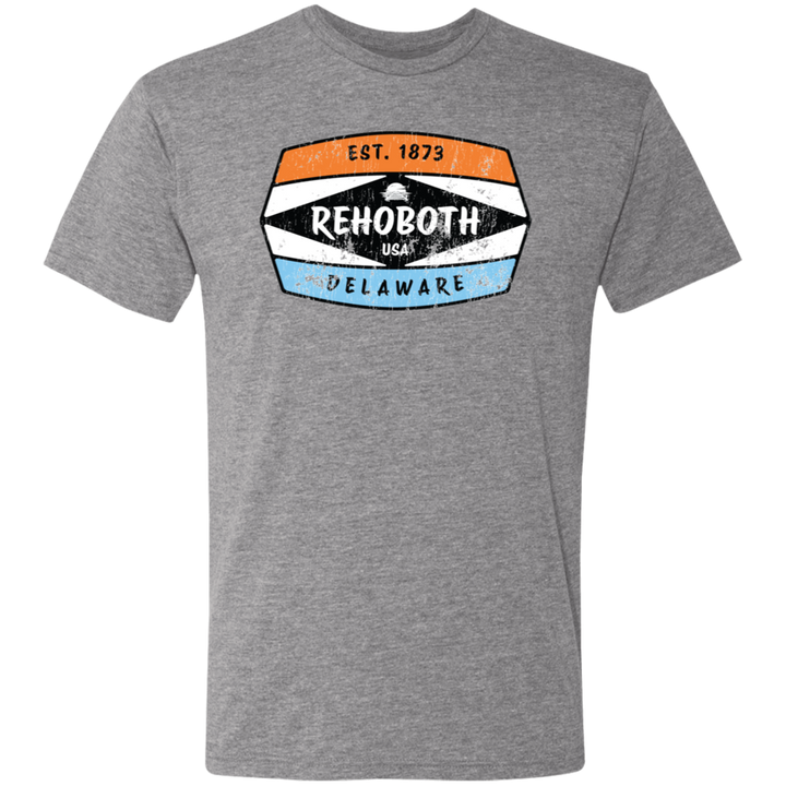 Rehoboth Beach Distressed Badge Tri-Blend Tee